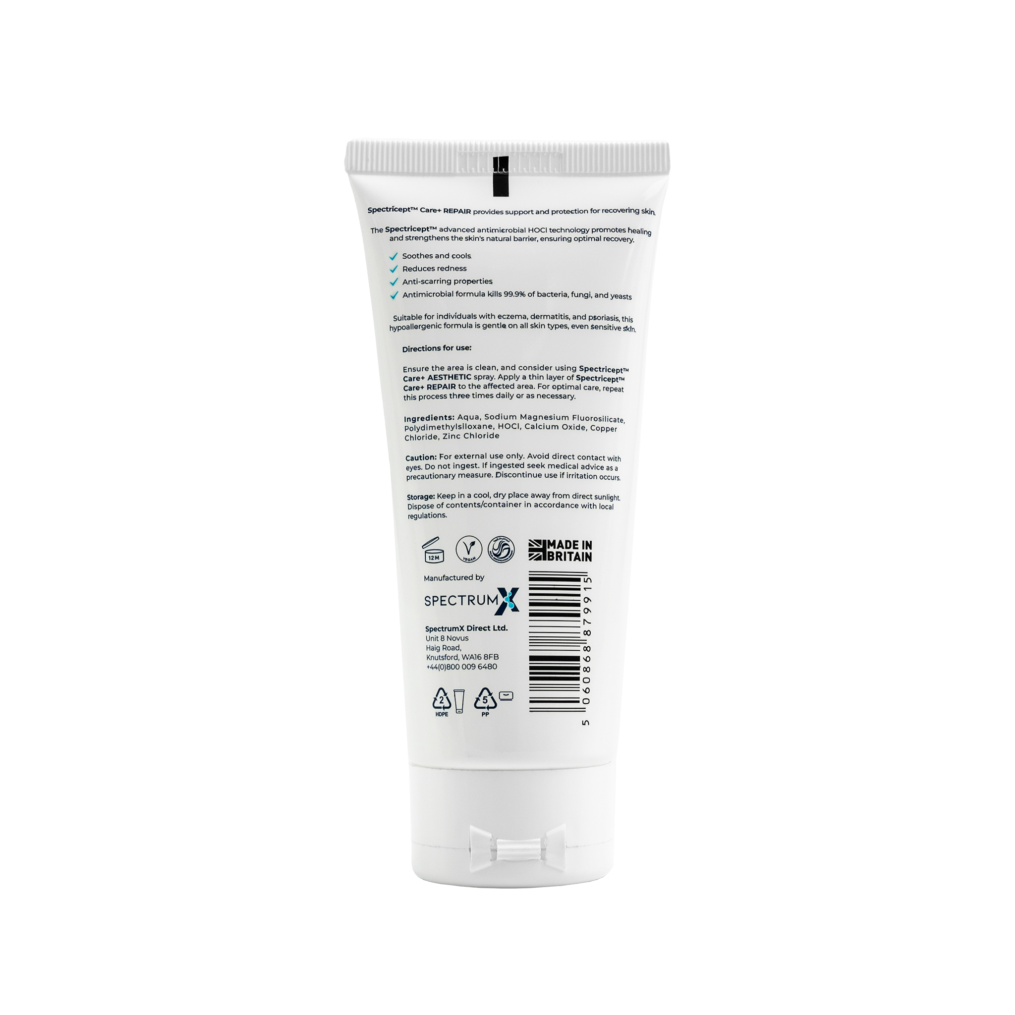 Spectricept™ CARE+ REPAIR Cleansing Antimicrobial Gel